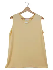 Vorschaubild 1 von Top Damen 42/L Gelb Klassisch Elegant Viskose Polyester