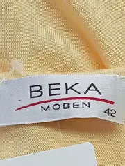 Vorschaubild 3 von Top Damen 42/L Gelb Klassisch Elegant Viskose Polyester