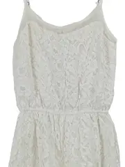 Vorschaubild 3 von Damen Jumpsuit Romper Spitze Weiß Gr. 34/XS Sommer