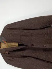 Vorschaubild 3 von Herren Outdoorjacke Sakko Wolle Braun Gr. L/50