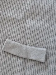 Vorschaubild 4 von Kinder Strickjacke Ärmellos Rippstrick Beige Gr. 140 Freizeit