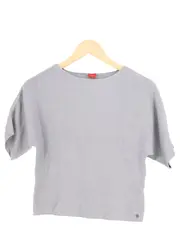 Vorschaubild 1 von Damen Bluse Grau Gr. 36/S Kurzarm Casual Modisch