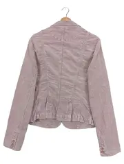 Vorschaubild 2 von Damen Cordjacke Rosa Gr. 44/XXL Vintage Elegant Baumwolle