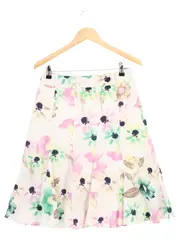 Vorschaubild 1 von Damen Faltenrock 38/M Mehrfarbig Blumenmuster Bohemian