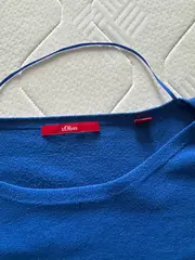 Vorschaubild 3 von Damen Pullover Gr. 38/M Blau Langarm Casual Viskose Mix