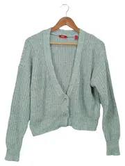 Vorschaubild 1 von Strickjacke Damen Gr. S Mehrfarbig Casual Cardigan Rippstrick