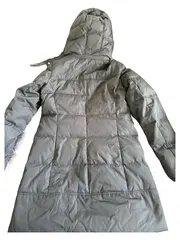 Vorschaubild 2 von Damen Winterjacke Gr. 36 Grau Casual Gesteppt Kapuze Fellbesatz