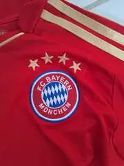 Vorschaubild 2 von FC Bayern München Trikot Kinder S Rot Gold ClimaCool Fußball