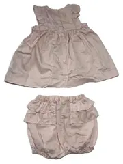 Vorschaubild 3 von Baby Set Kleid Shorts Mädchen Gr. 68 Rosa Baumwolle