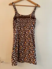 Vorschaubild 2 von Damen Sommerkleid XS Braun Blumenmuster Casual