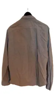 Vorschaubild 2 von Herren Hemd Langarm Baumwolle Blau Gr. L Casual Uni