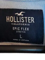 Vorschaubild 6 von Herren Hemd Langarm Baumwolle Blau Gr. L Casual Uni