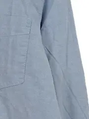 Vorschaubild 4 von Herren Hemd Langarm Baumwolle Blau Gr. L Casual Uni