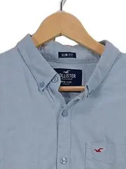 Vorschaubild 3 von Herren Hemd Langarm Baumwolle Blau Gr. L Casual Uni