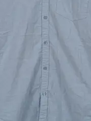 Vorschaubild 5 von Herren Hemd Langarm Baumwolle Blau Gr. L Casual Uni