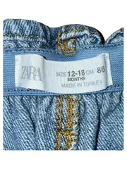 Vorschaubild 4 von Destroyed Jeans Kinder Mädchen Gr. 86 Hellblau Paperbag