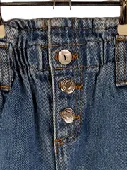 Vorschaubild 2 von Destroyed Jeans Kinder Mädchen Gr. 86 Hellblau Paperbag