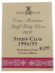 Vorschaubild 2 von Zinn-Miniatur Teddy Clown 1926 Club 1994/95 Sammler Dekofigur OVP