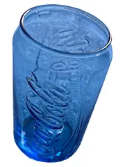 Vorschaubild 2 von Bowleglas Blau Retro Glas 200ml 12cm hoch