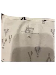 Vorschaubild 2 von Damen T-Shirt Kurzarm Grafik Weiß Gr. 34/XS Baumwolle