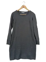 Vorschaubild 1 von EDC Damen Strickkleid Gr. 40/L Grau Baumwolle Viskose Freizeitkleid