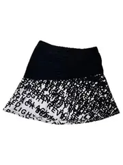 Vorschaubild 2 von Miss Trend Damen Sportrock Gr. 38 Schwarz Weiß Buchstaben Print