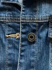 Vorschaubild 5 von Damen Jeansjacke Gr. M Blau Denim Klassisch Baumwolle