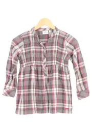 Vorschaubild 1 von Kinder Blusenkleid Gr. 116 Kariert Mehrfarbig Casual Langarm