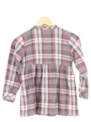 Vorschaubild 2 von Kinder Blusenkleid Gr. 116 Kariert Mehrfarbig Casual Langarm