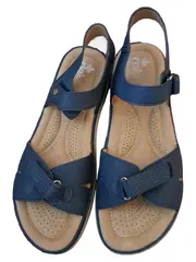 Vorschaubild 2 von Sandalen Damen Blau Komfort Klettverschluss Gr. 42.5