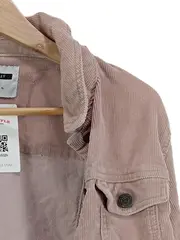 Vorschaubild 3 von Cordjacke Damen Rosa Baumwolle Gr. M Freizeit Jeansjacke Stil