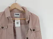 Vorschaubild 2 von Cordjacke Damen Rosa Baumwolle Gr. M Freizeit Jeansjacke Stil