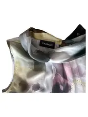 Vorschaubild 2 von Taifun Bluse Damen Gr. 34 XS floral Strasssteine ärmellos mehrfarbig