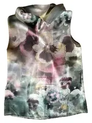 Vorschaubild 3 von Taifun Bluse Damen Gr. 34 XS floral Strasssteine ärmellos mehrfarbig