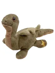 Vorschaubild 1 von Kuscheltier Dinosaurier Brontosaurus Plüschtier grün nostalgisch