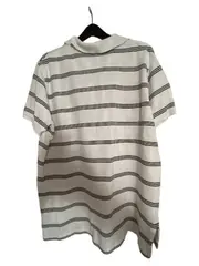 Vorschaubild 3 von Poloshirt Herren XL Weiß Gestreift Kurzarm
