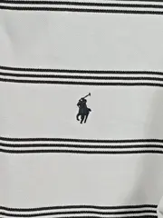 Vorschaubild 2 von Poloshirt Herren XL Weiß Gestreift Kurzarm