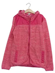 Vorschaubild 1 von Fleecejacke Mädchen Gr. 158/164 Pink Kapuze Outdoor Fleece