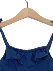 Vorschaubild 2 von Kinder Sommerkleid Mädchen Gr. 128 Blau Casual Rüschen