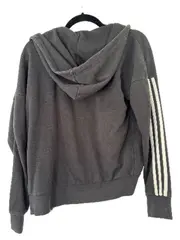 Vorschaubild 3 von Damen Trainingsjacke Kapuze Logo Print Grau S 36