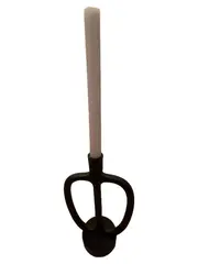 Vorschaubild 1 von Kerzenständer Metall schwarz modern 25cm mit Kerze