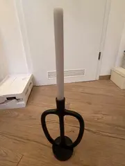 Vorschaubild 2 von Kerzenständer Metall schwarz modern 25cm mit Kerze