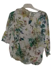 Vorschaubild 2 von Collection Damen Bluse Gr. 40 Tropical Jungle Print 3/4-Arm