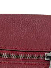 Vorschaubild 3 von Damen Umhängetasche Leder Rot Klein Casual Alltag Reißverschluss