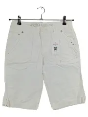 Vorschaubild 1 von Damen Cargo Shorts Weiß Gr. 34 Baumwolle Bermuda Kurze Hose