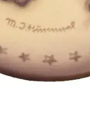 Vorschaubild 4 von M.I. Hummel Jahresteller 1973 Kind Porzellan Beige 8cm