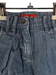Vorschaubild 3 von Mädchen Jeans Shorts Gr. 98 Blau Baumwolle Casual Freizeit