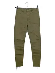 Vorschaubild 1 von Damen Jeans Skinny Fit Gr. 38 Oliv Casual Hose