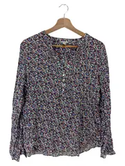 Vorschaubild 1 von Damen Bluse Gr. 40 Mehrfarbig Floral Casual Langarm