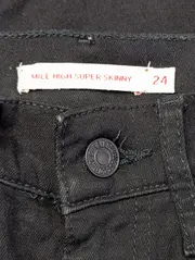 Vorschaubild 3 von Damen Jeans Skinny Fit W24/32 Mile High Super Skinny Schwarz